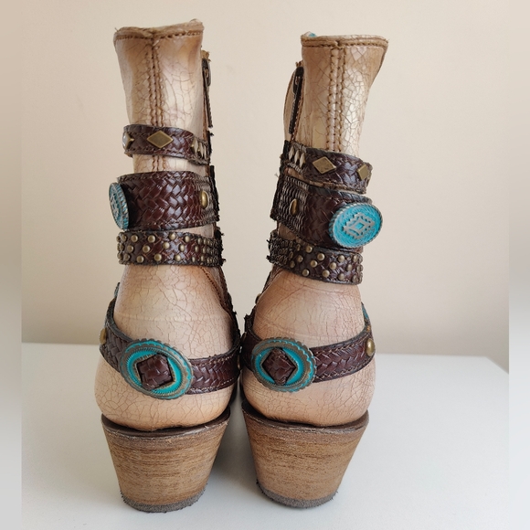 Corral Women's Harnessed Ankle Boot Bone Size 6 NWOT - Picture 5 of 8